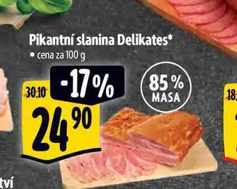 Albert Pikantní slanina Delikates 100 g nabídka