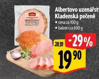 Albert Albertovo uzenářstí Kladenská pečeně 100 g nabídka