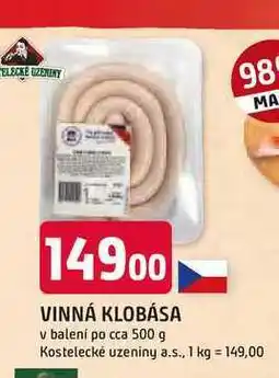 Trefa Vinná klobása 500g nabídka