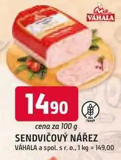 Trefa SENDVIČOVÝ NÁŘEZ VÁHALA 100 g nabídka