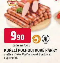 Trefa KUŘECÍ POCHOUTKOVÉ PÁRKY 100g nabídka