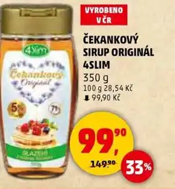 Penny Market Čekankový sirup originál 4slim nabídka