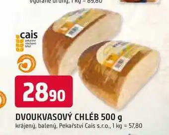 Trefa DVOUKVASOVÝ CHLÉB 500 g krájený, balený nabídka