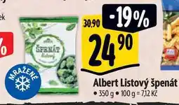 Albert Albert Listový špenát 350 g nabídka