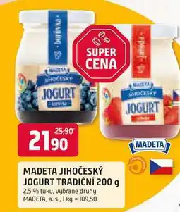 Trefa MADETA JIHOČESKÝ JOGURT TRADIČNÍ 200 g nabídka