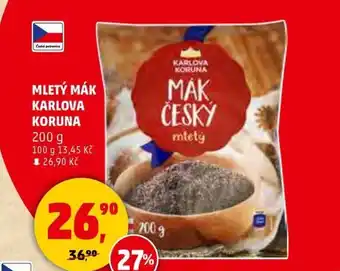 Penny Market Mletý mák karlova koruna nabídka