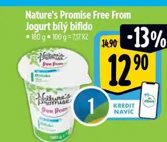 Albert Nature's Promise Free From Jogurt bílý bifido 180 g nabídka