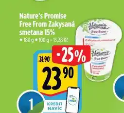 Albert Nature's Promise Free From Zakysaná smetana 15% 180 g nabídka