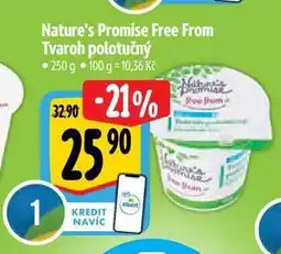 Albert Nature's Promise Free From Tvaroh polotučný 250 g nabídka