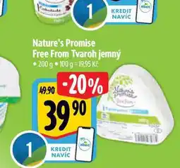 Albert Nature's Promise Free From Tvaroh jemný 200 g nabídka