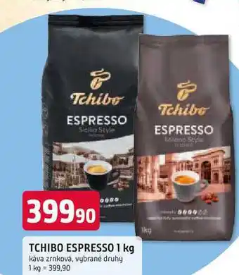 Trefa TCHIBO ESPRESSO 1 kg káva zrnková, vybrané druhy nabídka