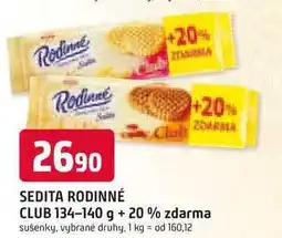 Trefa Sedita Rodinné 130g+20% zdarma, vybrané druhy nabídka