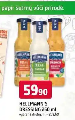 Trefa Hellmann's dressing 250 ml, vybrané druhy nabídka