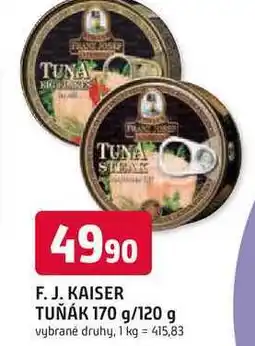 Trefa F. J. KAISER TUŇÁK 170 g/120 g nabídka