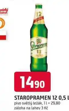 Trefa STAROPRAMEN 12 0,5 L pivo světlý ležák nabídka