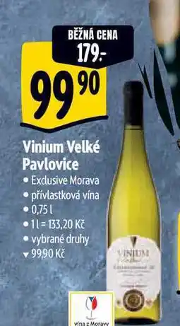 Albert Vinium Velké Pavlovice 0,75 l nabídka