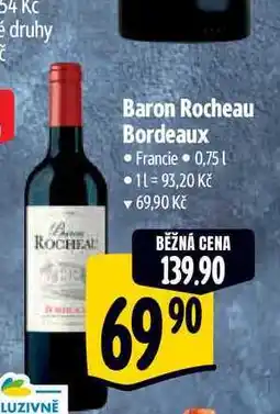 Albert Baron Rocheau Bordeaux 0,75 l nabídka