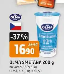 Trefa OLMA SMETANA 200 g na vaření, 12% tuku nabídka