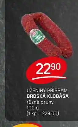 Flop BRDSKÁ KLOBÁSA různé druhy 100g nabídka