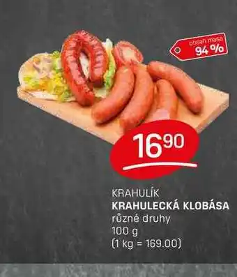 Flop KRAHULECKÁ KLOBÁSA různé druhy 100g nabídka