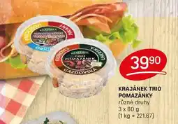 Flop KRAJÁNEK TRIO POMAZÁNKY různé druhy 3 x 60 g nabídka