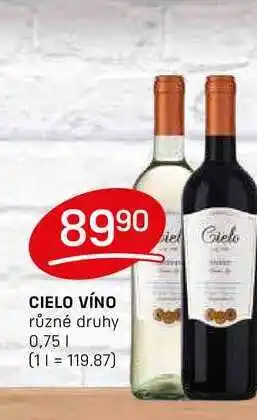 Flop CIELO VÍNO různé druhy 0,75l nabídka