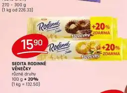 Flop SEDITA RODINNÉ VĚNEČKY různé druhy 100g nabídka