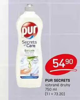 Flop PUR SECRETS vybrané druhy 750 ml nabídka