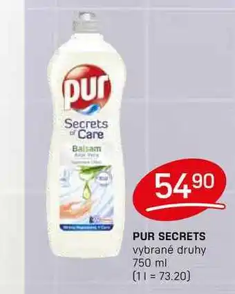 Flop PUR SECRETS vybrané druhy 750 ml nabídka