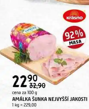 Terno Amálka šunka nejvyšší jakosti 100g nabídka