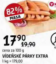 Terno Vídeňské párky extra 100g nabídka