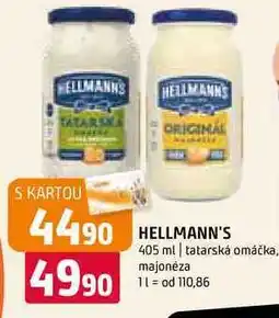 Terno Hellmann's tatarská omáčka, majonéza 405ml, vybrané druhy nabídka