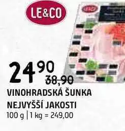 Terno Vinohradská šunka nejvyšší jakosti 100g nabídka