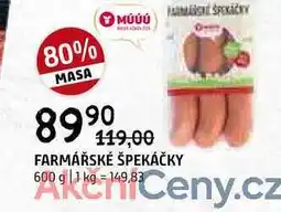 Terno Farmářské špekáčky 600g nabídka