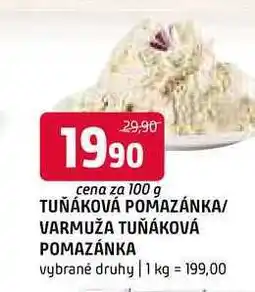 Terno Pomazánka Tuňáková varmuža tuňáková pomazánka 100g nabídka