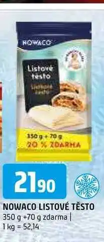 Terno Nowaco Listové testo 350 g + 70g zdarma nabídka