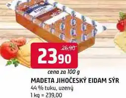 Terno Madeta Jihočeský eidam 44% 100g, vybrané druhy nabídka