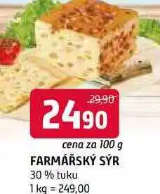 Terno Farmářský sýr 30% 100g nabídka