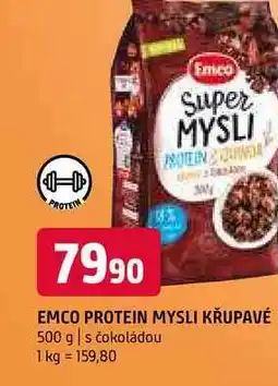 Terno Emco protein křupavé 500 g s čokoládou nabídka