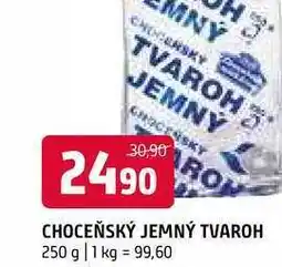 Terno Choceňská jemný tvaroh 250g nabídka