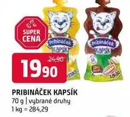 Terno Pribináček kapsík 70 g vybrané druhy nabídka