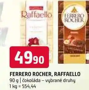 Terno Ferrero Raffaello raffaello 90g vybrané druhy nabídka