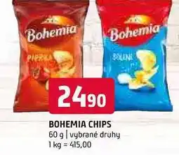 Terno Bohemia Chips 60g, vybrané druhy nabídka