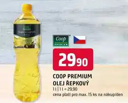 Terno Coop premium Řepkový olej 1l nabídka