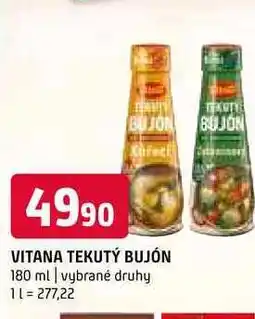 Terno Vitana tekutý bujón 180g, vybrané druhy nabídka