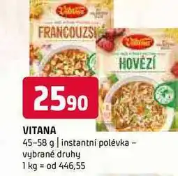 Terno Vitana instantní polévka 45-58 g, vybrané druhy nabídka