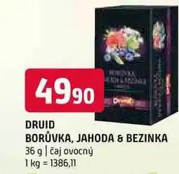 Terno Druid borůvka jahoda bezinka 36 g čaj ovocný nabídka