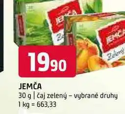 Terno Jemča 30 g čaj zelený vybrané druhy nabídka