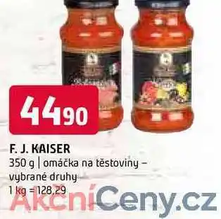 Terno F. J. KAISER 350 g omáčka na těstoviny vybrané druhy nabídka