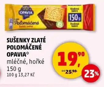 Penny Market Sušenky zlaté polomáčené opavia nabídka